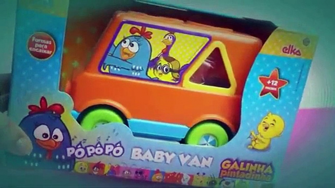 Galinha Pintadinha Baby Van Aprenda Formas Pintinho Amarelinho Baratinha Borboletinha Brinquedos