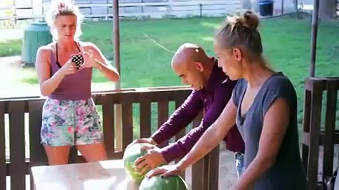 Who Taught This Guy How To Prepare Watermelons?