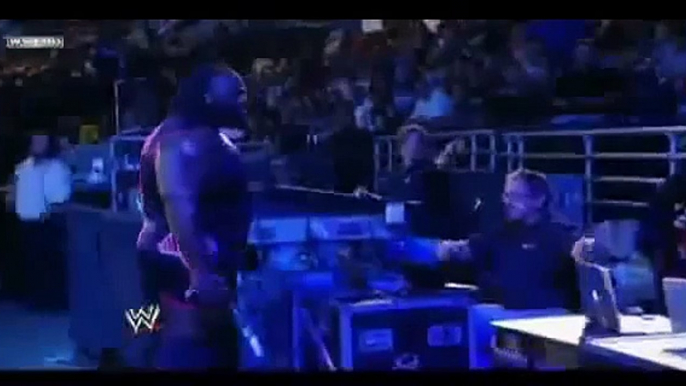 Mark Henry Kills A WWE Technition Smackdown 7/1/11