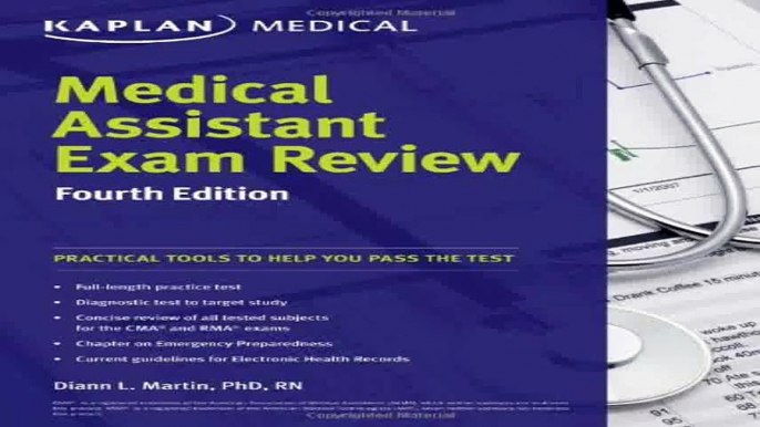 Medical Assistant Exam Review Fourth Edition Kaplan Medical Assistant Exam Review