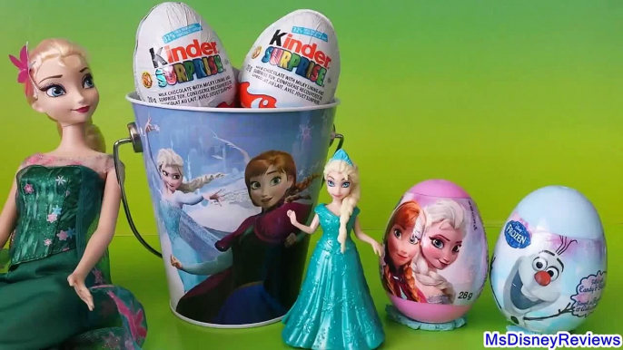 Disney Frozen Surprise eggs Princess Anna and Elsa Kinder Surprise eggs