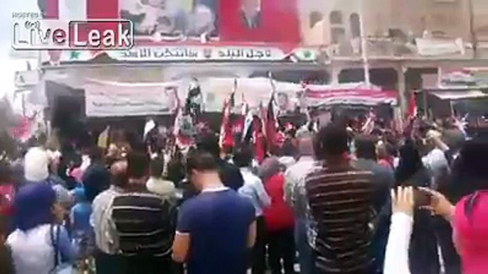 Celebrations today in Syria.