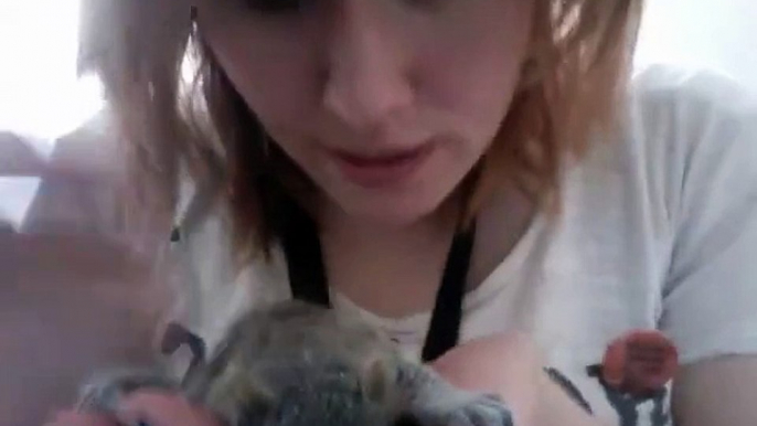 Girl finds baby squirrels and takes care of them