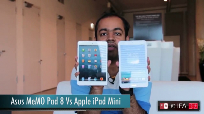 Asus Memo Pad 8 vs Apple iPad Mini Hands On