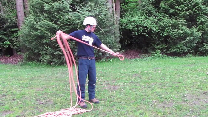 How to daisychain a climbing rope | Arborist knot tying