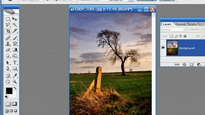 Using the crop tool effectively in Photoshop/Elements