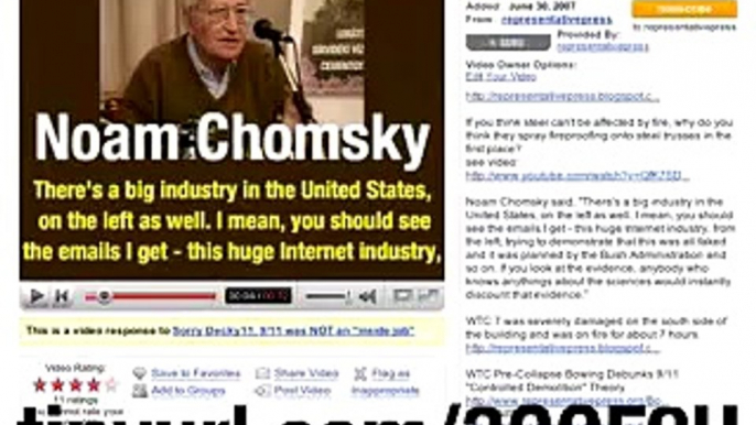 Re: CHOMSKY: 9/11 Truth Movement Pushes Non-Scientific Evide