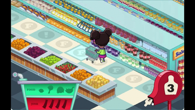 Fizzy's Lunch Lab Supermarket Mania Cartoon Animation PBS Kids Game Play Walkthrough