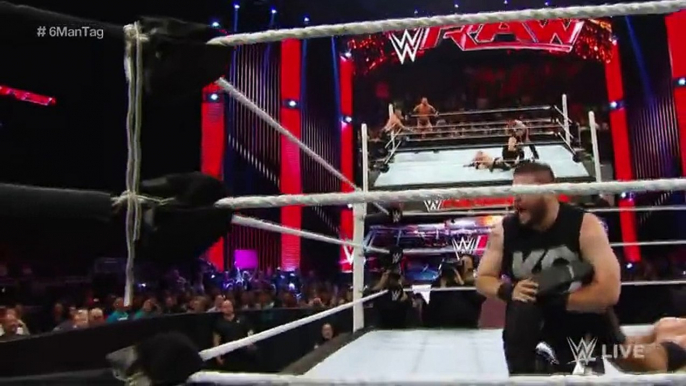 John Cena, Randy Orton & Cesaro vs. Kevin Owens, Sheamus & Rusev_ Raw, July 20, 2015