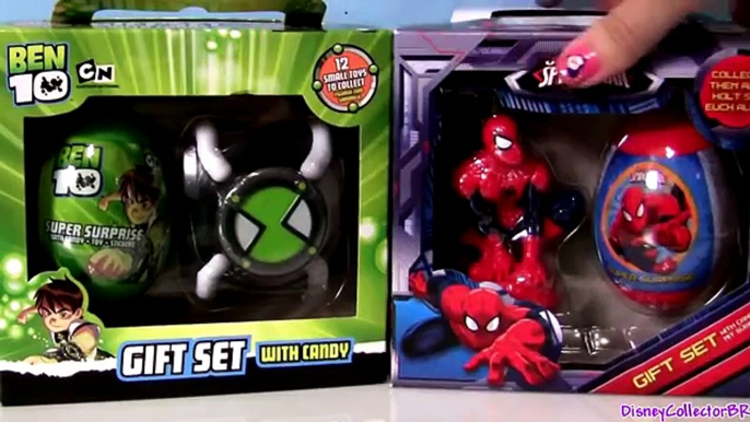 Super Surprise Eggs Gift Set Ultimate Spiderman Marvel BEN10 Easter Eggs by Disneycollecto