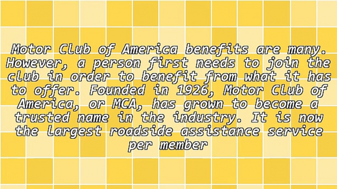 Motor Club Of America Benefits That You Should Know About