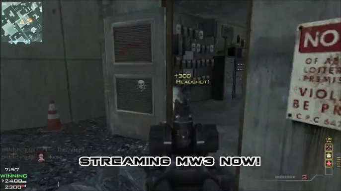 Streaming mw3 now on twitch!