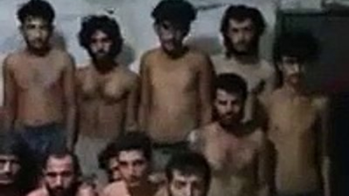 First footage: US sponsored AL Queda mercenaries kidnapped and show 20-30 Syrian soldiers