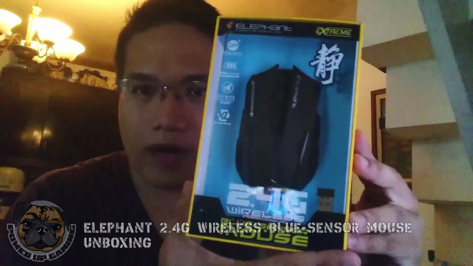 ELEPHANT WIRELESS 2.4G BLUE SENSOR MOUSE Unboxing