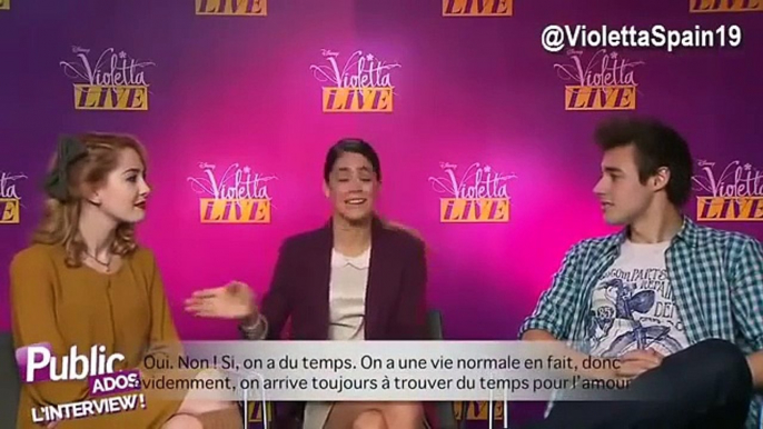 Violetta Live - Entrevista a Jorge Blanco, Tini Stoessel y Mechi Lambre- Parte 2