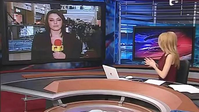 Beautiful newsreader TV Romania news women romanian girls