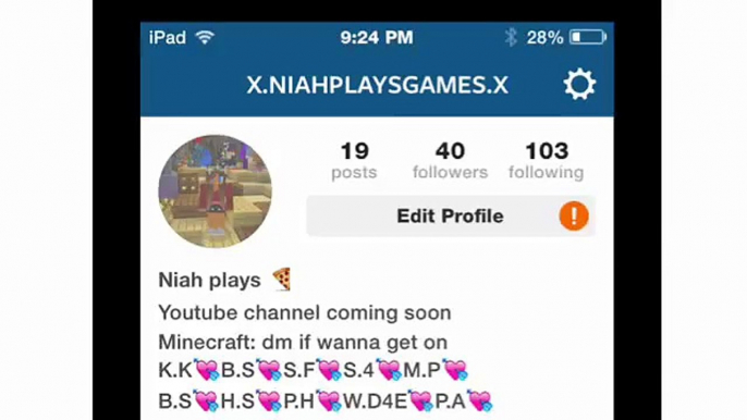 FOLLOW MY MINECRAFT INSTA!