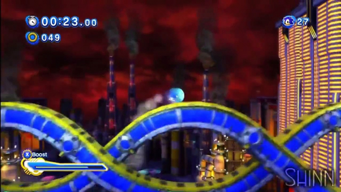 Sonic Generations : "Modern" Chemical Plant Speed Run : 1:55:19