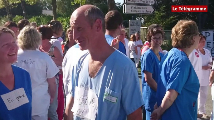 Saint-Brieuc. Hôpital Yves Le Foll : les personnels médicaux et non médicaux en grève