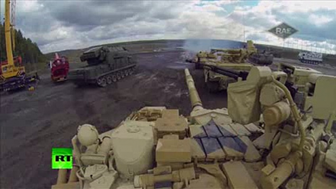 Spectacular show of latest Russian military hardware crammed