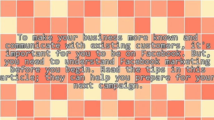 Take Advantage Of Facebook Marketing. Read These Tips.