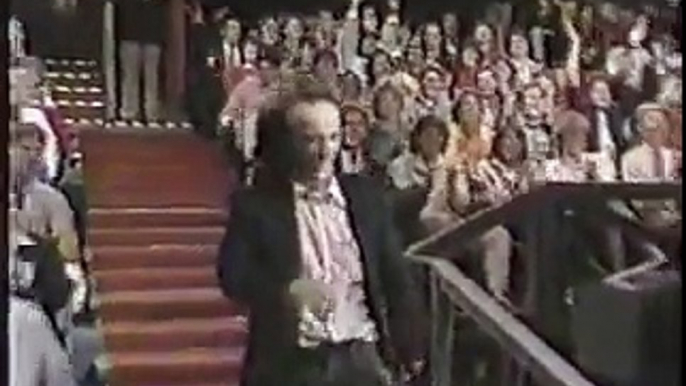 Roberto Benigni, "the funniest man in Italy", at Late Night with David Letterman in 1986