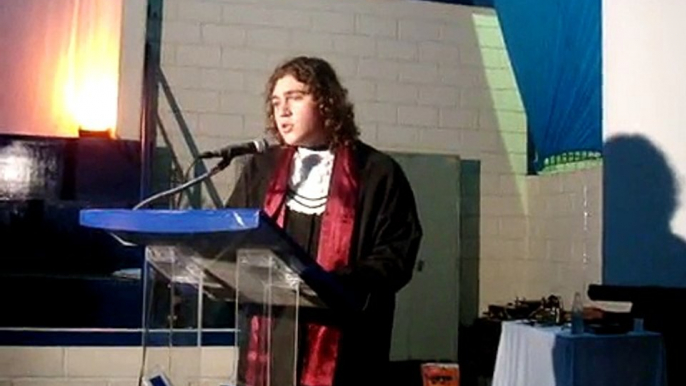 Patrick Orador da Turma - Discurso de formatura