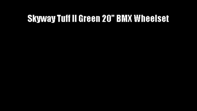 Skyway Tuff II Green 20 BMX Wheelset