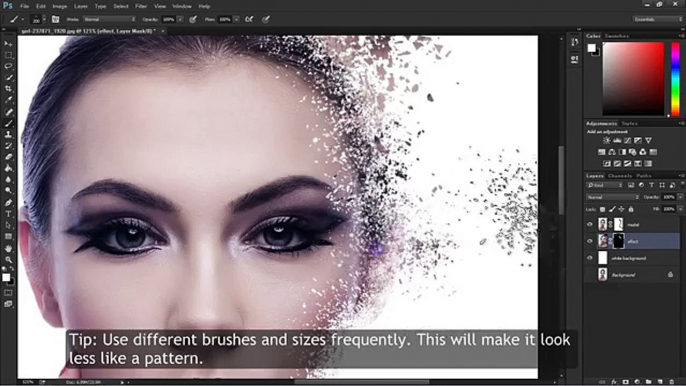 Disintegration Effect Photoshop Tutorial