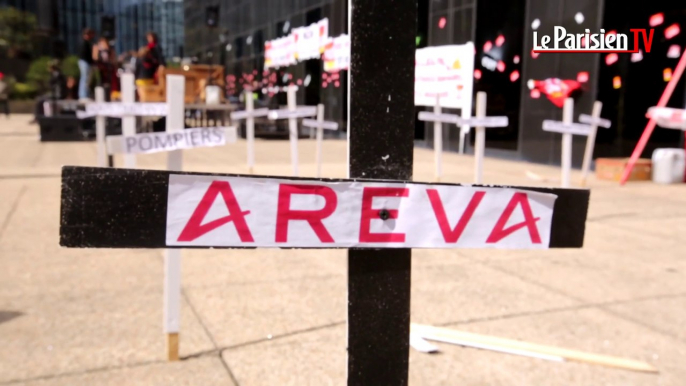 Areva : manifestation contre les suppressions de postes