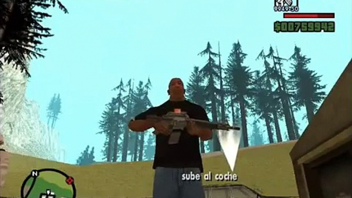 loquendo gta san andreas la venganza de cj contra su abuelo parte 1