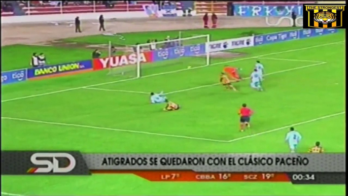 THE STRONGEST 1 vs Bolívar 0, Relato El Derribador, Clausura 2014 - 2015