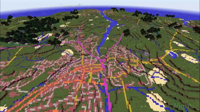 Minecraft Map of Great Britain by Ordnance Survey