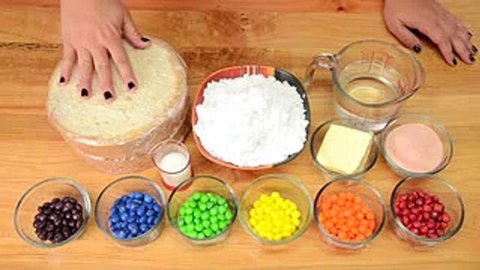 Cake Recipes - How To Make A Skittles Poke Cake w Skittles Buttercream?