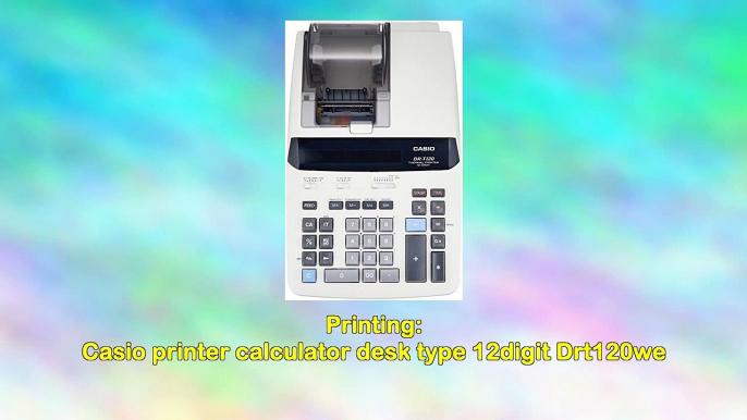 Casio printer calculator desk type 12digit Drt120we