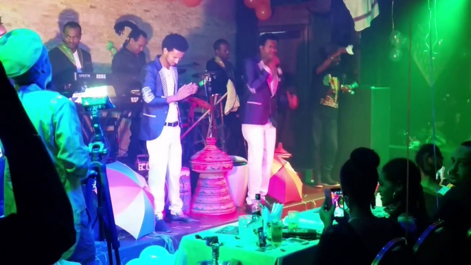 Dawit Tsige and Esayas Tamrat performing together