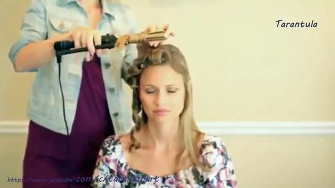 How to Curl Your Hair with a Straightener (Hollywood Curls)