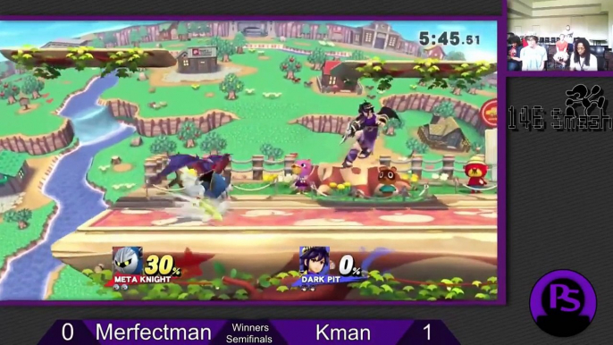 146 Smash: Sm4sh - MerfectMan(Meta Knight/Palutena) VS Kman(Dark Pit/Jigglypuff)