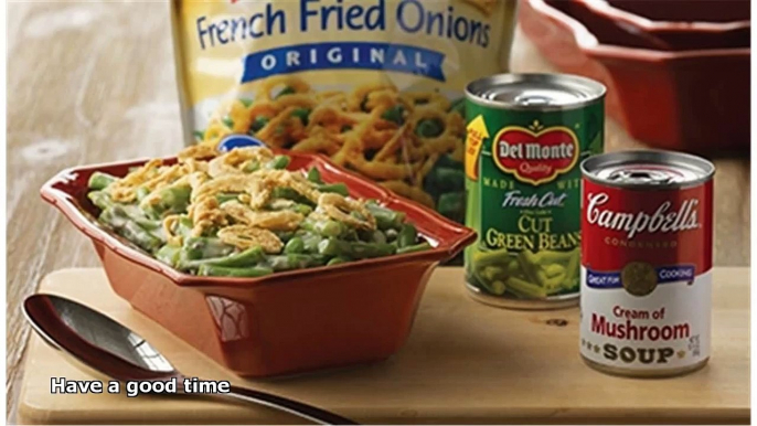 green bean casserole with canned green beans