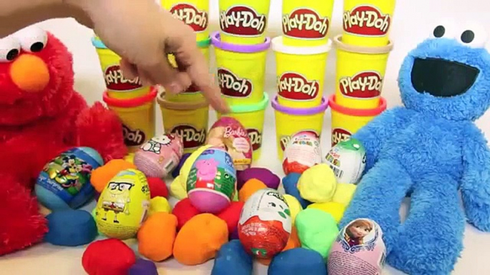 PLAY DOH EGGS PEPPA PIG MICKEY MOUSE MINNIE MOUSE FROZEN PRINCESS SURPRISE EGGS TOYS