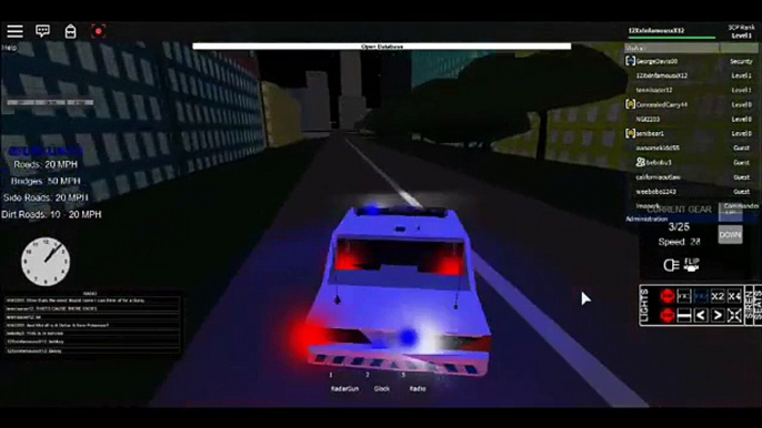 ROBLOX Vehicle Testing Cop Moments D: