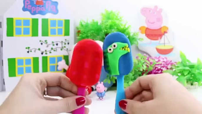 Peppa Pig Play Doh Popsicles Peppa Pig Ice Creams Play Dough Ice  Cream Peppa Pig Toys and Videos