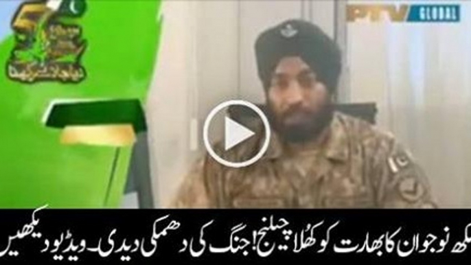 Brave sikh soldier of Pakistan replied to Indian Army - Short Video