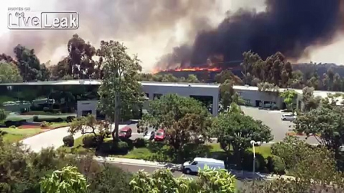 Massive Fire from The Roof of our office!