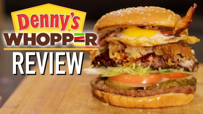 Denny's & Burger King Grand Slam Whopper Review  |  HellthyJunkFood