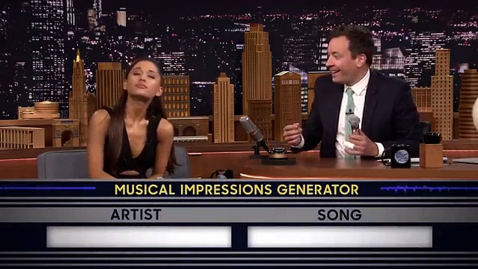 Ariana Grande imitó a Britney Spears, Christina Aguilera y Celine Dion