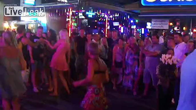 Crazy Granny entertains crowd with her dancing