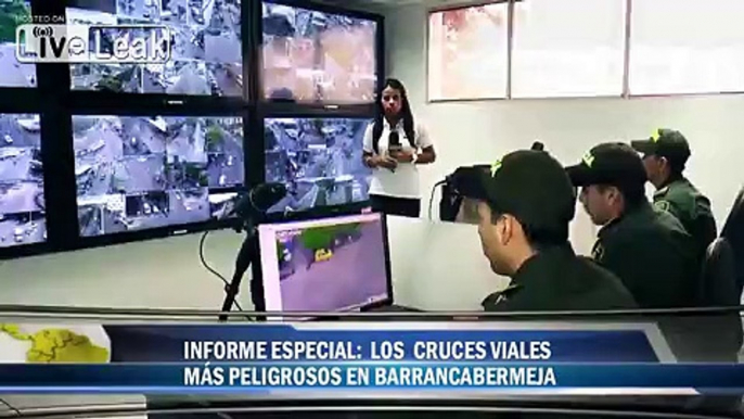 CCTV - bike crashes in Colombia