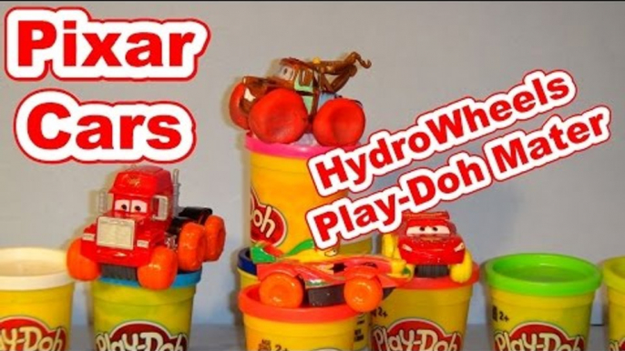 Pixar Cars Hydro Wheels Mater from Play Doh,with Lightning McQueen Cars and Francesco Bernoulli and