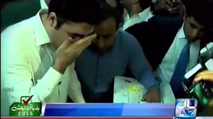 Pakistan Peoples Party Chairman Bilawal Bhutto Zardari casts first vote of his life